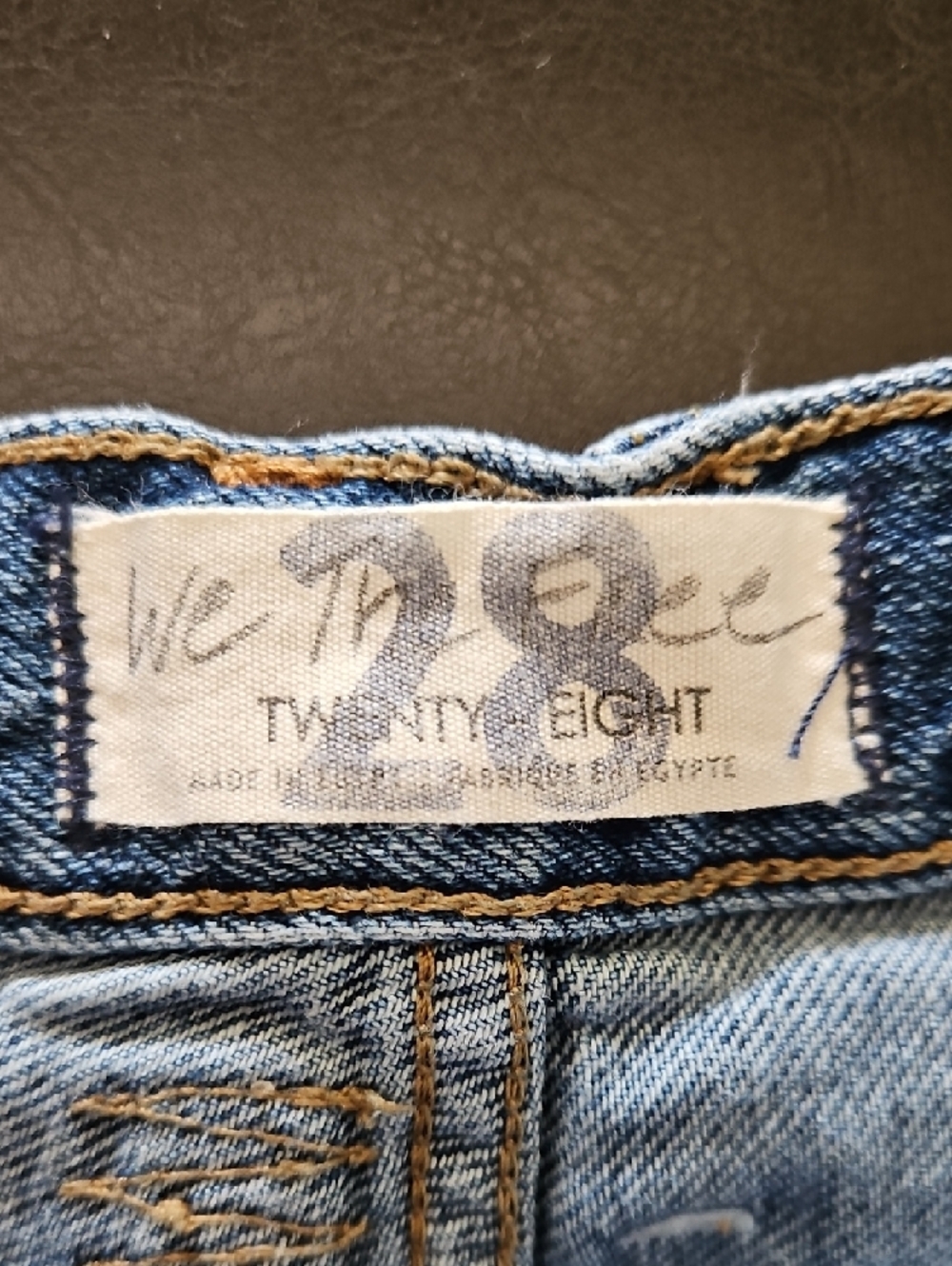 Free People We The Free Size 28 Light Blue Distressed Denim Cutoff Shorts - Picture 3 of 7